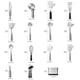 thumbnail image 2 of Juego de utensilios OXO Steel de 15 piezas de acero inoxidable con soporte, 2 of 6
