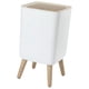 thumbnail image 4 of Cubo De Basura De Pie Alto Con Tapa De Prensa Cubo De Basura Moderno Para Dormitorio Baño Cuadrado, 4 of 5