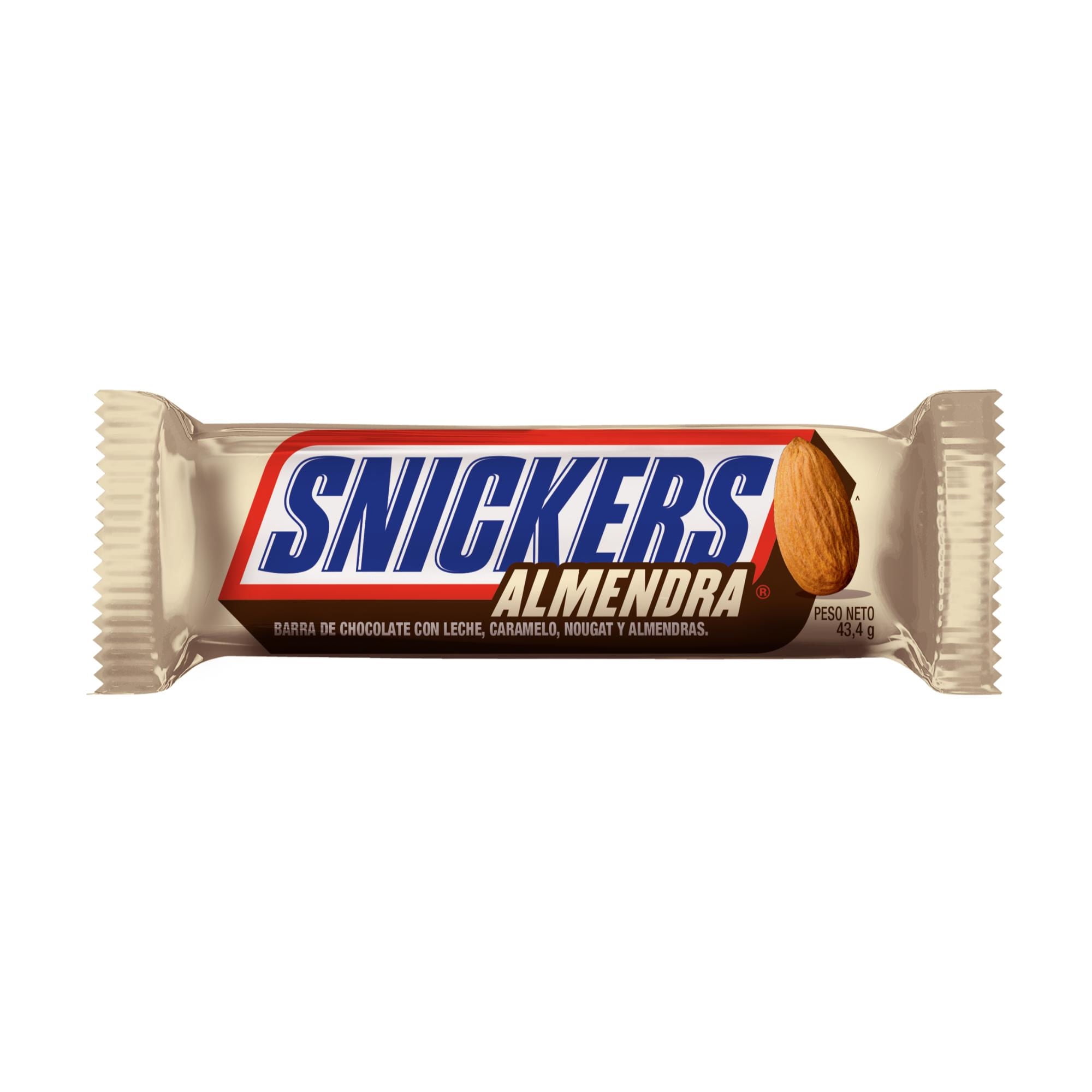 Barra De Chocolate Con Leche Y Almendra 43 g Snickers