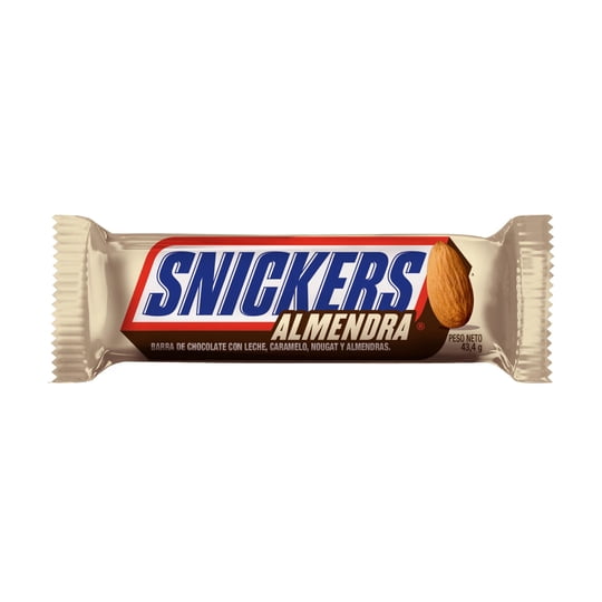 Barra De Chocolate Con Leche Y Almendra 43 g Snickers