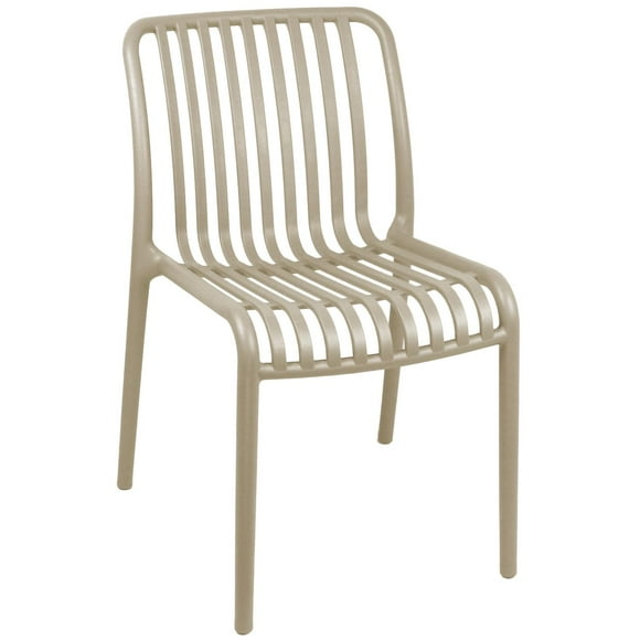 Silla XL Plastico Resina Deco Bremen Beige Escandinavia