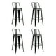 thumbnail image 1 of Set De 4 Pisos De Bar Metal Tolix Negro C/respaldo, 1 of 6