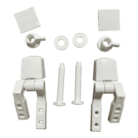 Genérico - Kit De Reparacion Bisagra Plastica Para Asiento De Inodoro Blanco