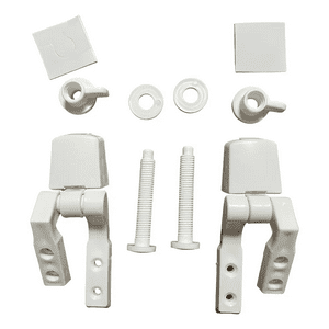 Genérico - Kit De Reparacion Bisagra Plastica Para Asiento De Inodoro Blanco