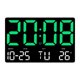 thumbnail image 1 of Reloj De Pared Para Niños Y Adultos, Pantalla LED, Reloj Digital Para El Hogar, Sala De Estudio, Dormitorio, Verde, 1 of 3