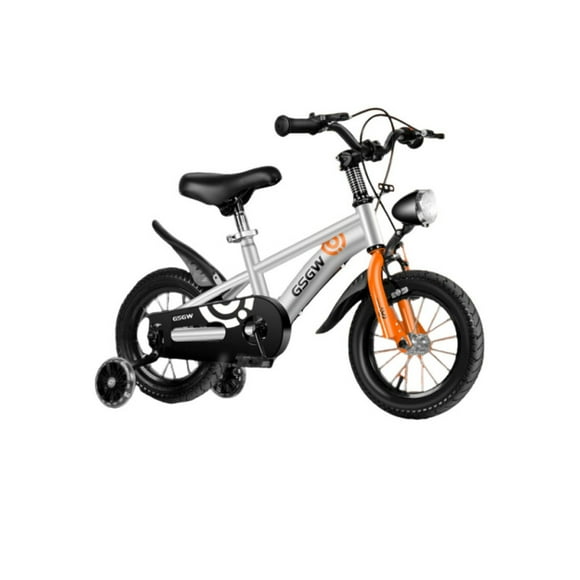 Bicicleta Infantil Aro 16 Plateada con Luz Delantera