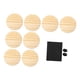 thumbnail image 4 of 8 Posavasos De Madera Sin Terminar Con Almohadillas Antideslizantes Para Tallar, Te?ir Y Decorar El Hogar., 4 of 5