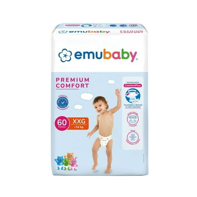Pañal Premium Comfort Talla Xxg 60 Un Emubaby
