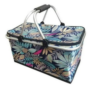 Auckland Outdoor - Bolso Termico Plegable Flores Cooler Canasta Picnic