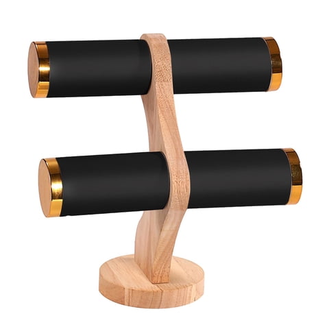 Ioensy - Soporte Para Pulseras, Estante De Almacenamiento Para Pulseras, Tocador, Encimera, Negro