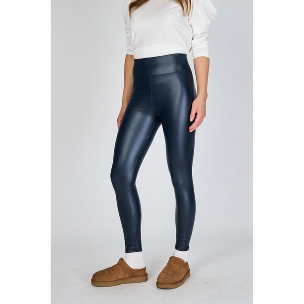 Calza Cuerina Gwen con Forro en Micropolar Eclipse azul marino S