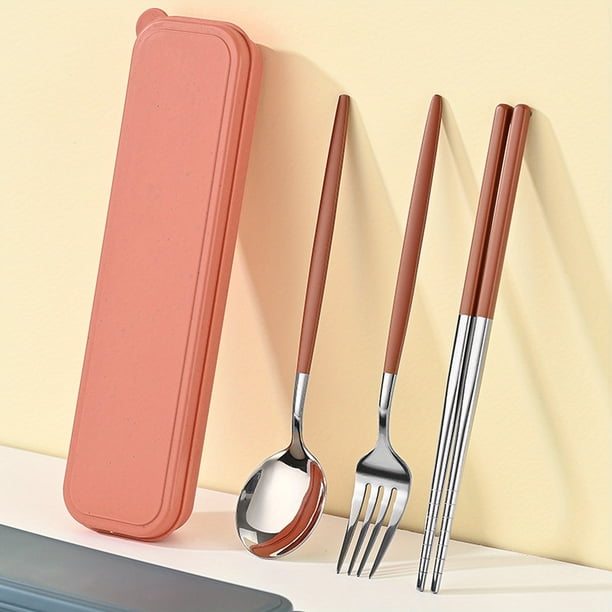 Upgrade Your Dining Experience with our Portable Silverware Set - Includes Spoons, Forks, and Chopsticks in a Stylish Storage Case - Perfect for Work, Home, and Restaurant Use - Great Quality and Craf