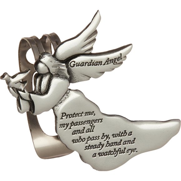 Clip para visera de auto Angel Guardian Cathedral Art
