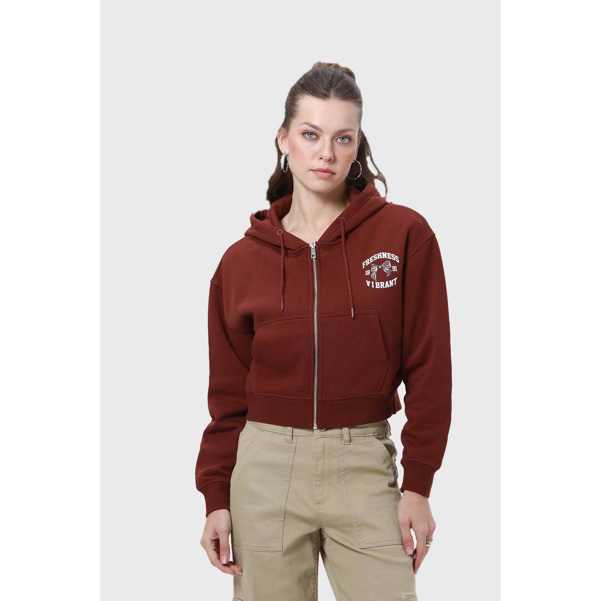 Fashionspark - Polerón Mujer Café