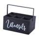 thumbnail image 2 of Soporte Para Utensilios De Cocina, Organizador De Madera Para Cocina Casera, Color Negro, 2 of 5