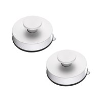 Bothyi - 2X Ganchos De Ventosa De Aleación De Aluminio Decorativos Para Baño, Despensa, Oficina, Color Blanco