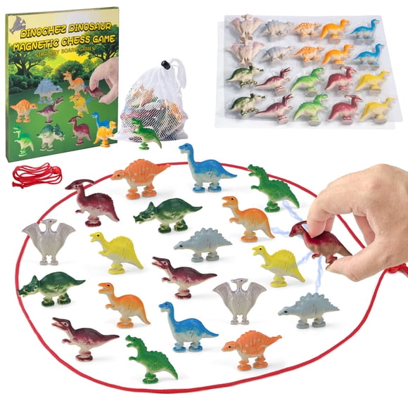 Juego de ajedrez Dinochez Dinosaurio 2026 con 20 piezas y bolsa