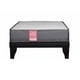 thumbnail image 1 of Cama 1.5 Plazas Europea Slim America Gris Tela Negro 105x190x50 Cm Resorte Bonell Dual Side, 1 of 3