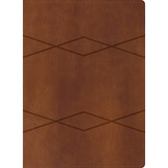 Biblia de estudio B&H Reina Valera 1960 con cubierta de cuero marrón (LeatherTouch)