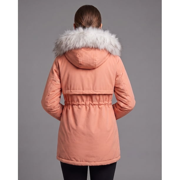 Parka Larga Térmica Mujer Forrada Chiporro Abrigo Invierno - ENC1741