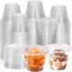 thumbnail image 1 of Vaso de Bebida NovaHF 260 ml Transparente - Pack de 50 con Tapas, 1 of 9