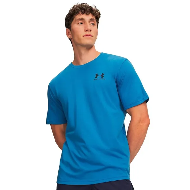 Polera Hombre UA Left Chest Logo Blue Under Armour
