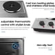 thumbnail image 3 of Quemador de encimera CUSIMAX 1800W con placa calefactora doble de acero inoxidable, 3 of 9