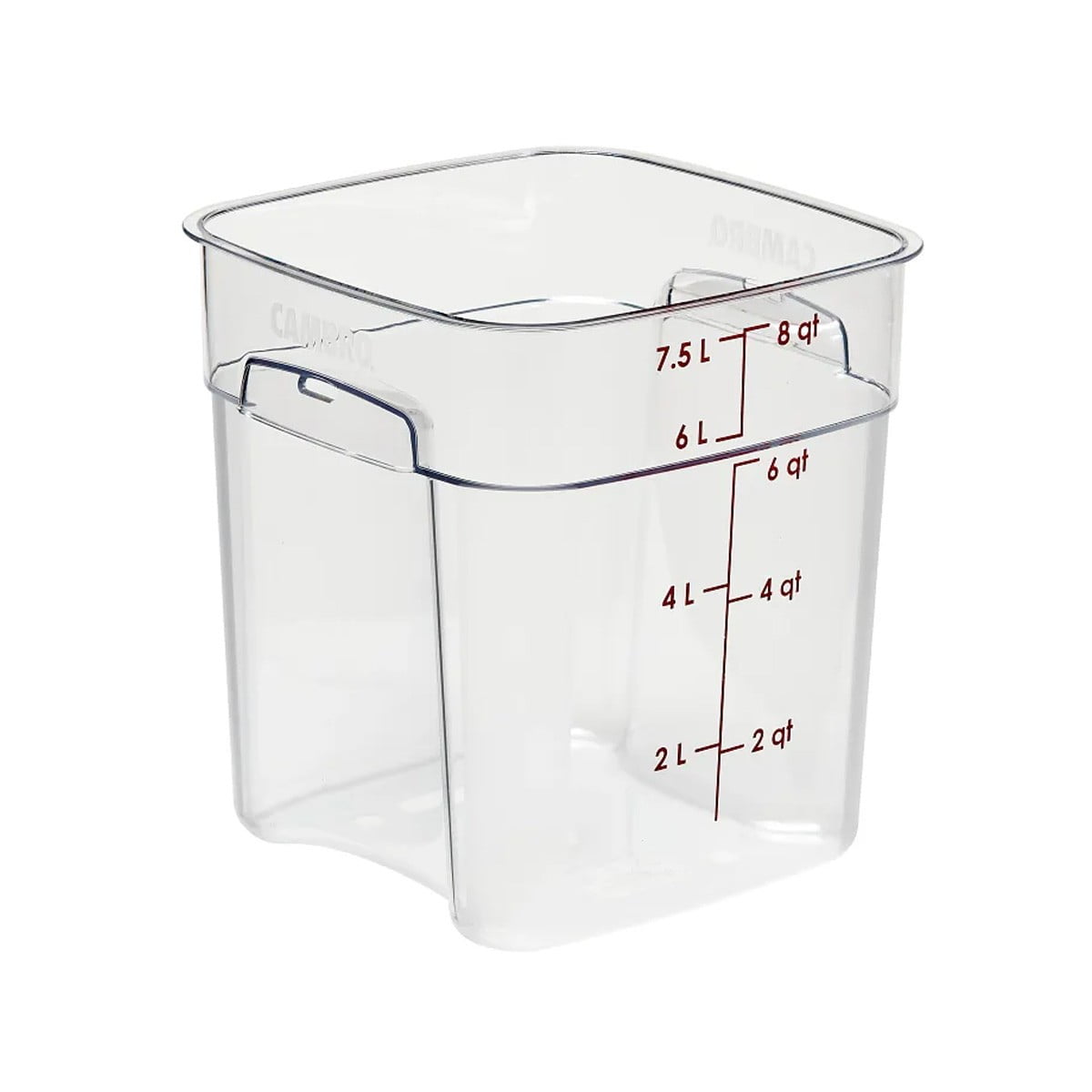 Cambro - Recipiente Graduado Cuadrado Policarbonato 8 Lts