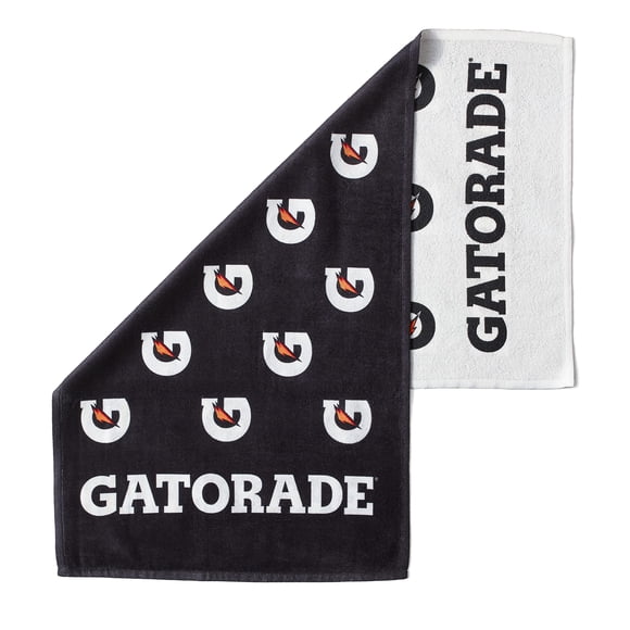 Toalla Gatorade Premium Sideline bicolor blanca pequeña