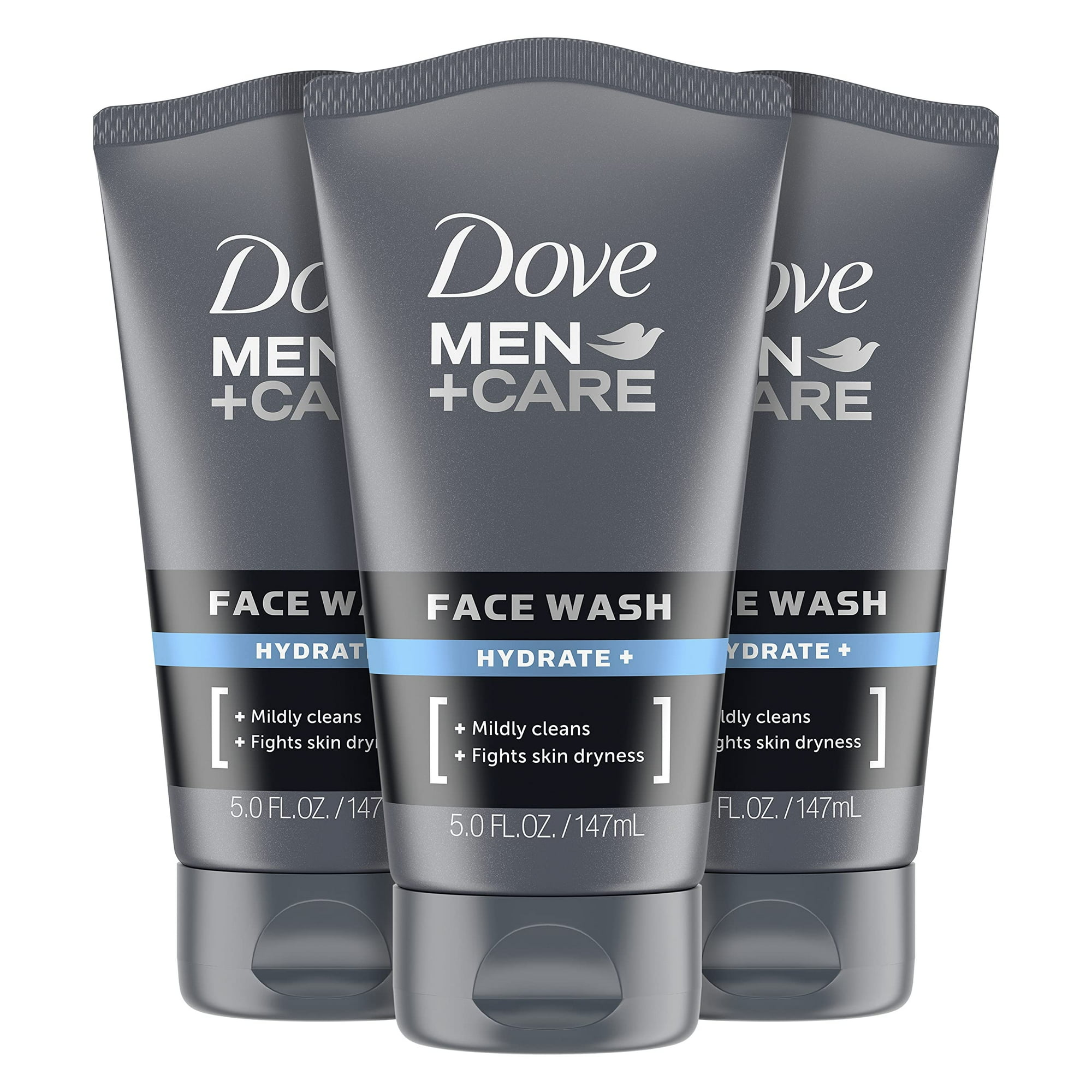 Jabón Facial Dove Men + Care Hydrate Plus Skin Care 150 Ml X3