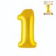 thumbnail image 1 of Globo papel metal dorado N1, 1 of 1