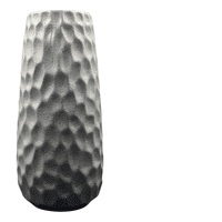 Genérico - Florero Vintage Cerámica Textura Decoracion Hogar Negro