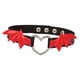 thumbnail image 1 of Gargantilla Collares Estilo Harajuku Cuero PU Para Asistir A Conciertos Fiesta De Cosplay Negro Rojo, 1 of 5