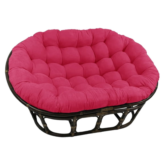 Silla Papasan Doble International Caravan de Ratán con Cojín