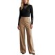 thumbnail image 2 of INSPIRE CHIC Top de Punto de Terciopelo para Mujer con Manga Larga y Cuello Simulado de Encaje Suéter de Punto Grande Negro, 2 of 6
