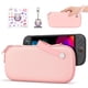 thumbnail image 1 of Funda de transporte innoAura para consola Switch 2 con 9 tarjetas de juego, rosa, 1 of 8