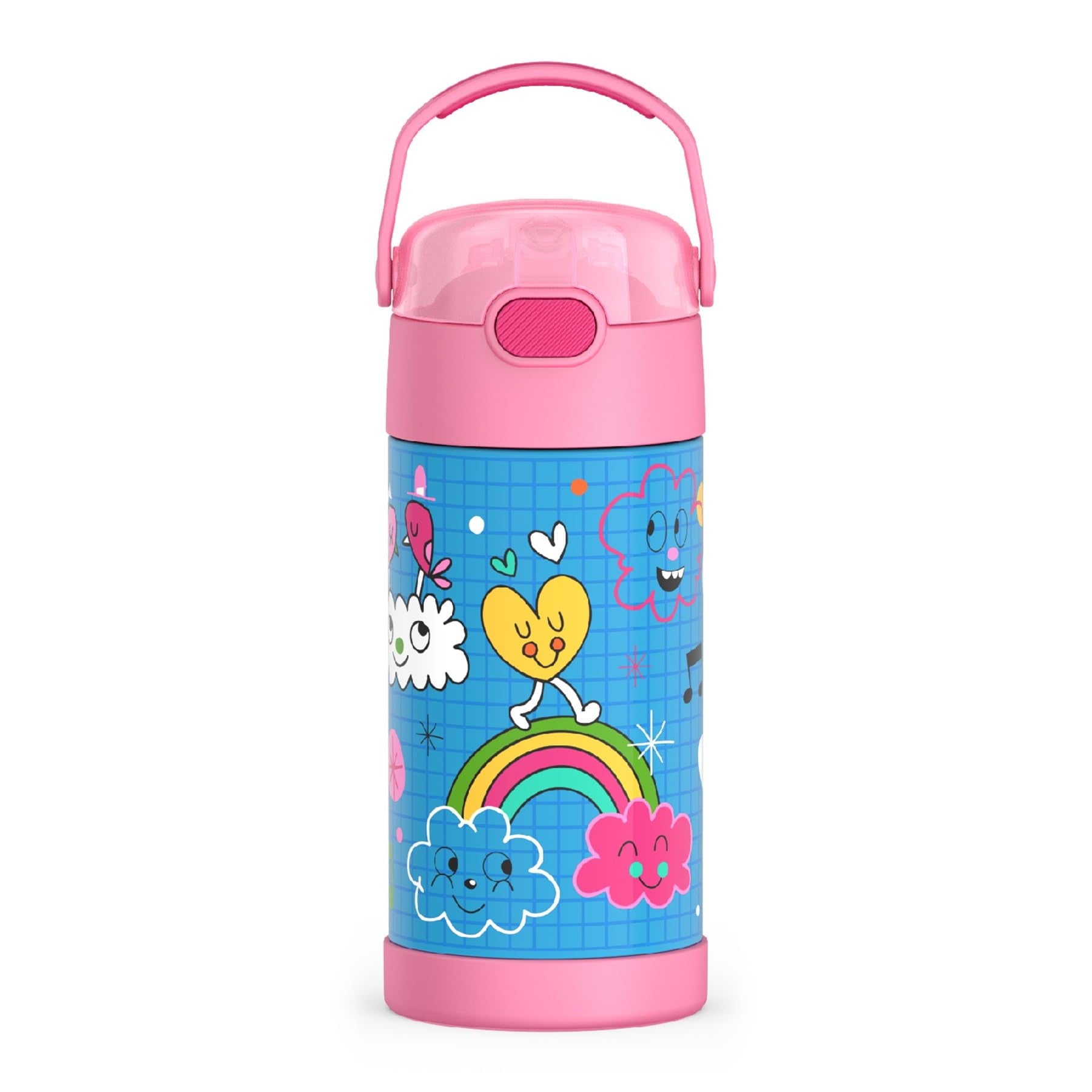 Botella De Agua Thermos Funtainer Sketchbook 350 Ml Para Niños