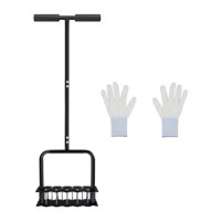 Ioensy - Aireador De Césped Manual Multifuncional Y Resistente Para Patio