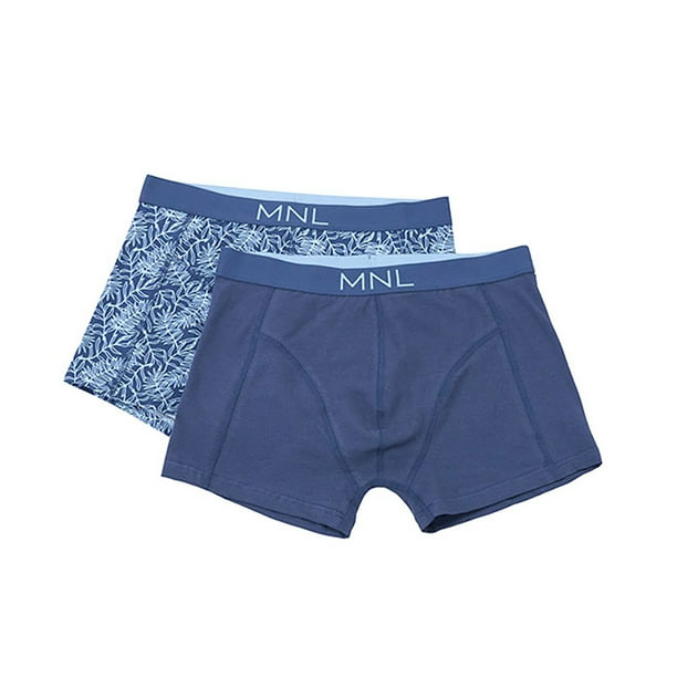Bóxer Hombre Bipack Mix Print Azul Corona