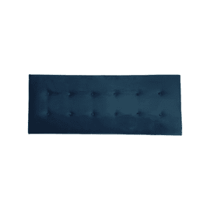 Importclick - Respaldo Elegante King Capitone 180X60 Cm Azul Petróleo Lino