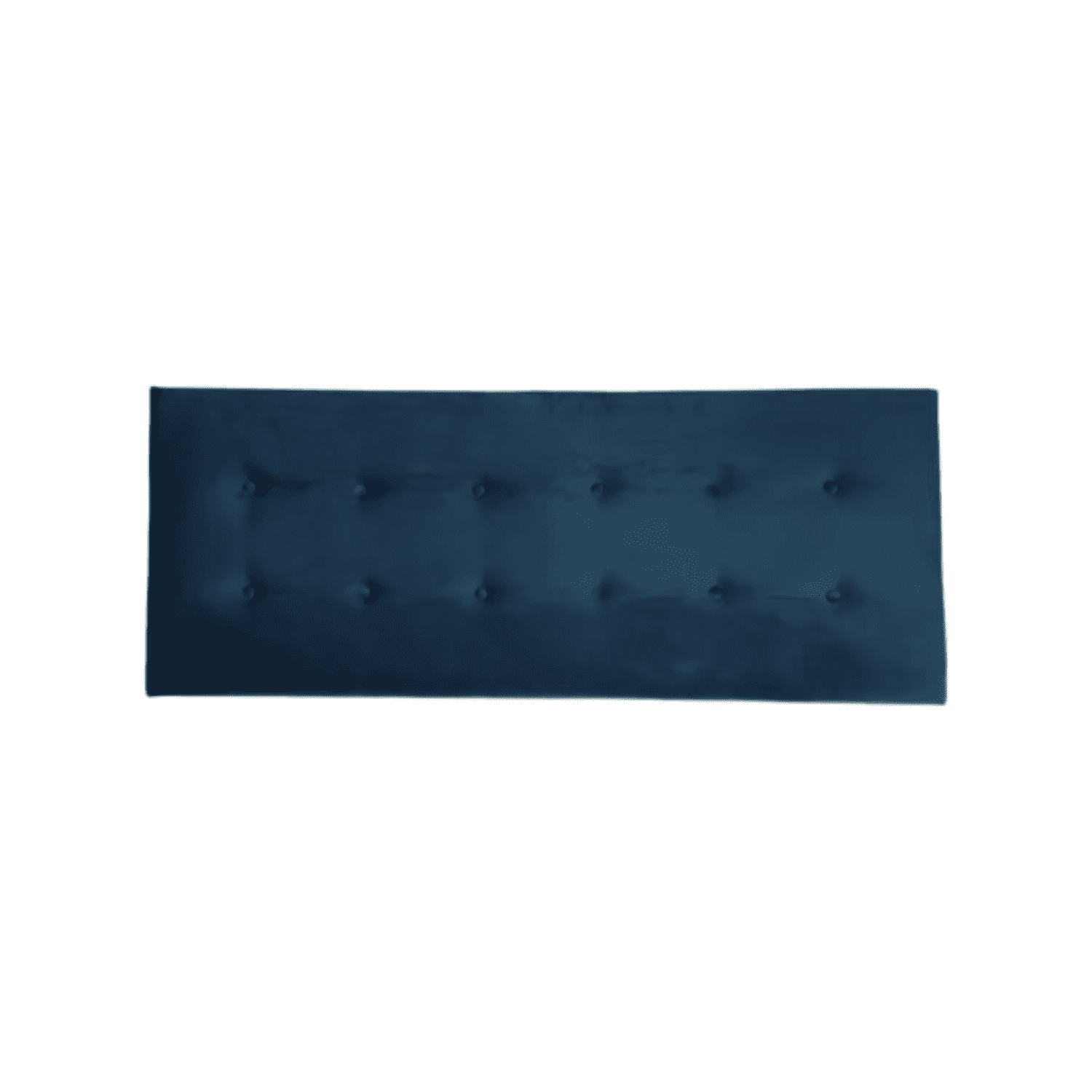Importclick - Respaldo Elegante King Capitone 180x60 Cm Azul Petróleo Lino