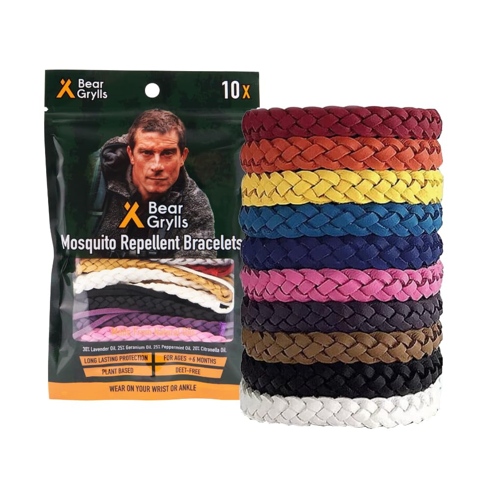 Bear Grylls - Pulseras Repelentes De Mosquitos Paquete De 10