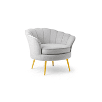 Habita2 Chile - Poltrona Shell 1 Cuerpo Gris Gold