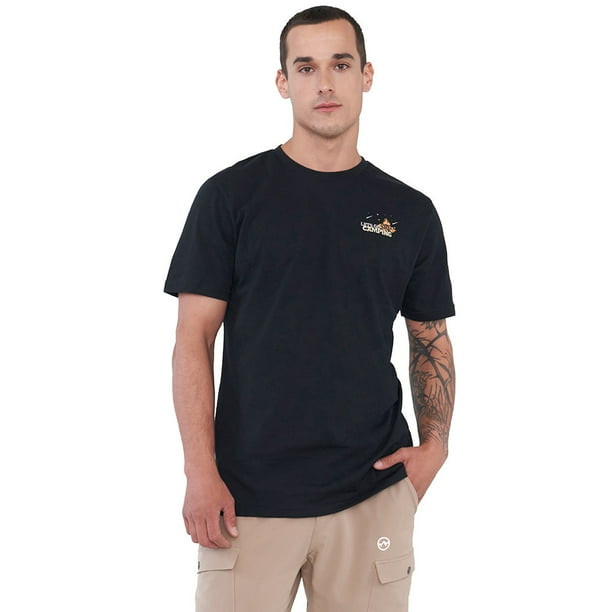 Polera Outdoor Hombre Fun Print I Negro Corona