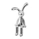 thumbnail image 3 of Escultura De Conejo Galvanizada Regalos Lindos Del Coche Figuras De Decoración Del Jardín Del Hogar 4,4 Cm X 3 Cm X 8,7 Cm Plata, 3 of 5