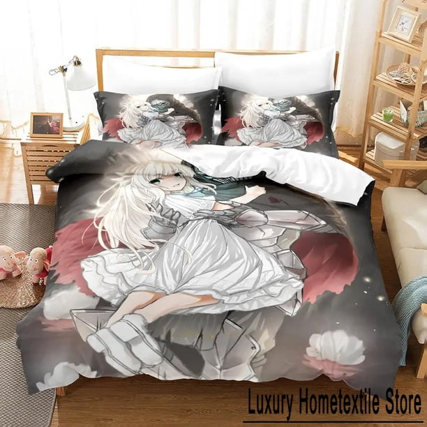 Ender Lilies Quietus of the Knights Bedding Set Boys Girls Size Duvet Cover Pillowcase Bed Kids Adult Home Textile Bed Sheets