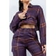 thumbnail image 4 of Conjunto de Camisa Corta y Pantalón Cargo Color Ciruela S, 4 of 5