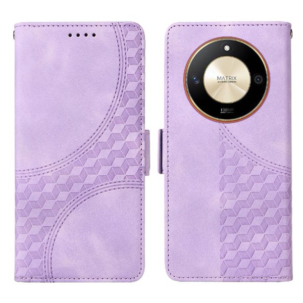 Carcasa FOXDOCK Honor X9B de cuero PU, diseño acolchado clásico, protección contra caídas y rayones