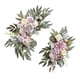 thumbnail image 2 of 2 Piezas De Flores De Seda Que Cuelgan La Corona Del Arco De La Boda Para La Pared De La Granja Boda Blanco Púrpura, 2 of 5