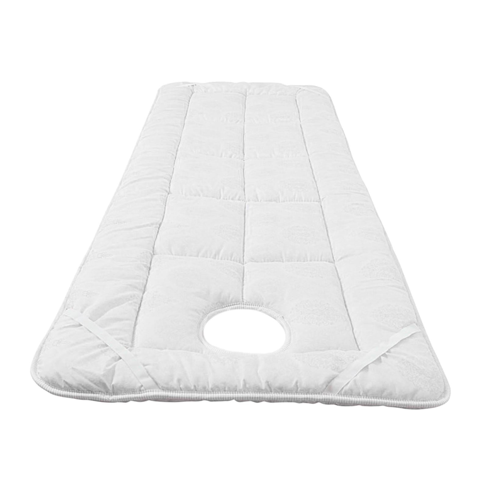 Magideal - Funda Para Cama De Salón, Funda Para Mesa De Spa Con Orificio Para Respirar En La Cara, Sábana De Poliéster Para Salón, Sábanas Para Salón De Belleza Blanco